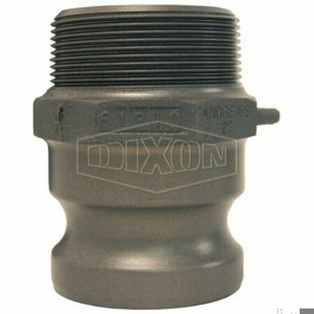 DIXON Boss-Lock Type F Cam and Groove Adapter, 2 in, Male Adapter x MNPT, Aluminum 200-F-ALH